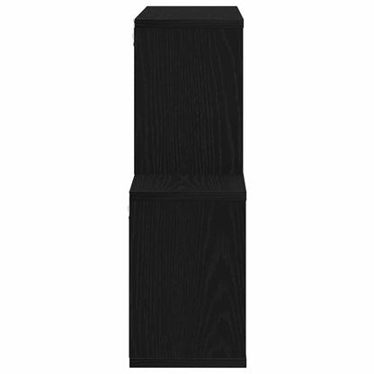 Scaffale da parete con lo scaffale Rovere Nero 76 x 15 x 53 cm