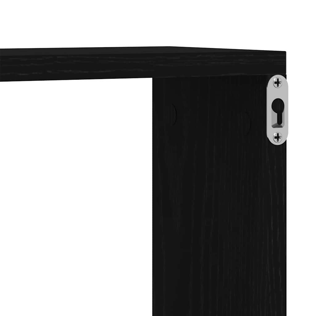 Scaffale da parete Rovere Nero 90 x 15 x 119,5 cm | homemem39