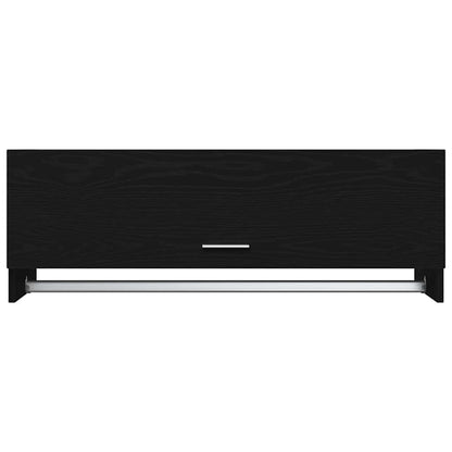 Guardaroba con porta Nero 100 x 32.5 x 35 cm Legno multistrato