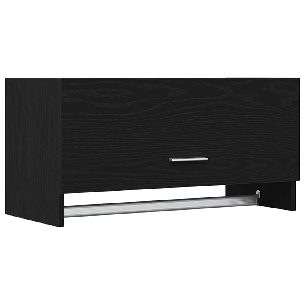 Guardaroba con porta Nero 70 x 32.5 x 35 cm Legno multistrato