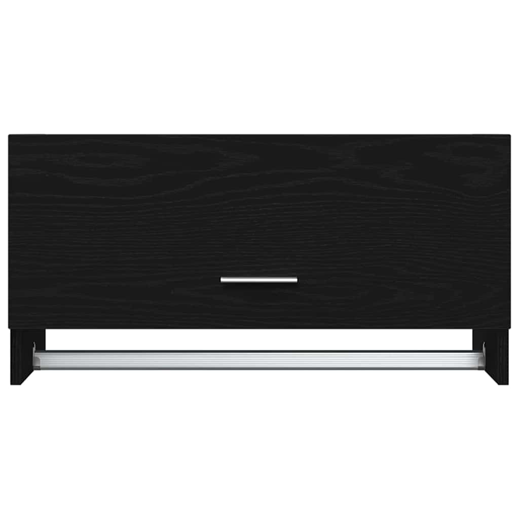 Guardaroba con porta Nero 70 x 32.5 x 35 cm Legno multistrato