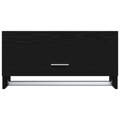Guardaroba con porta Nero 70 x 32.5 x 35 cm Legno multistrato