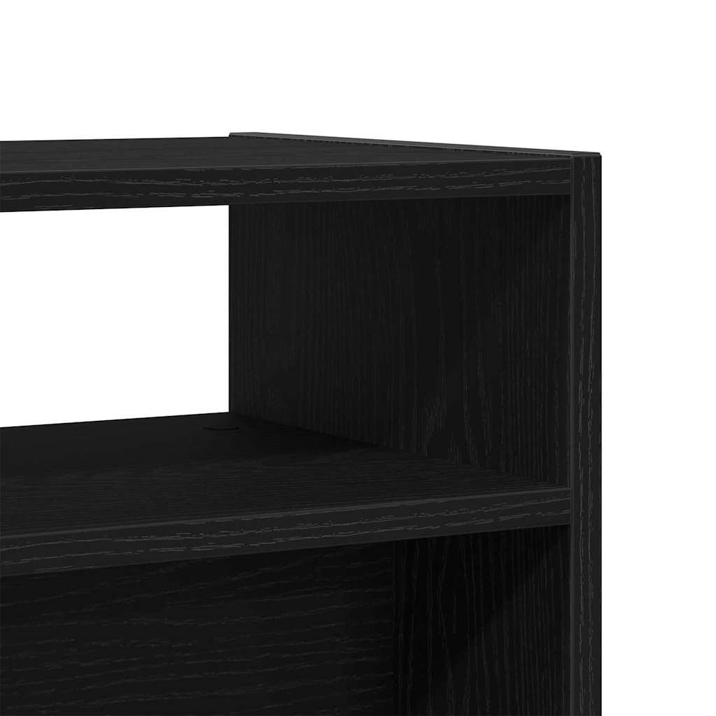 Tavolo consolle Rovere nero 78 x 30 x 80 cm Legno multistrato