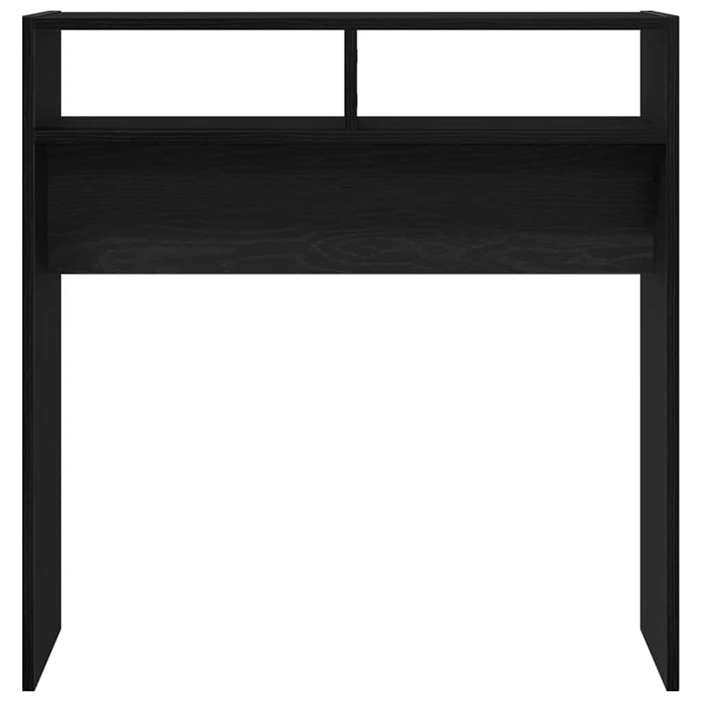 Tavolo consolle Rovere nero 78 x 30 x 80 cm Legno multistrato