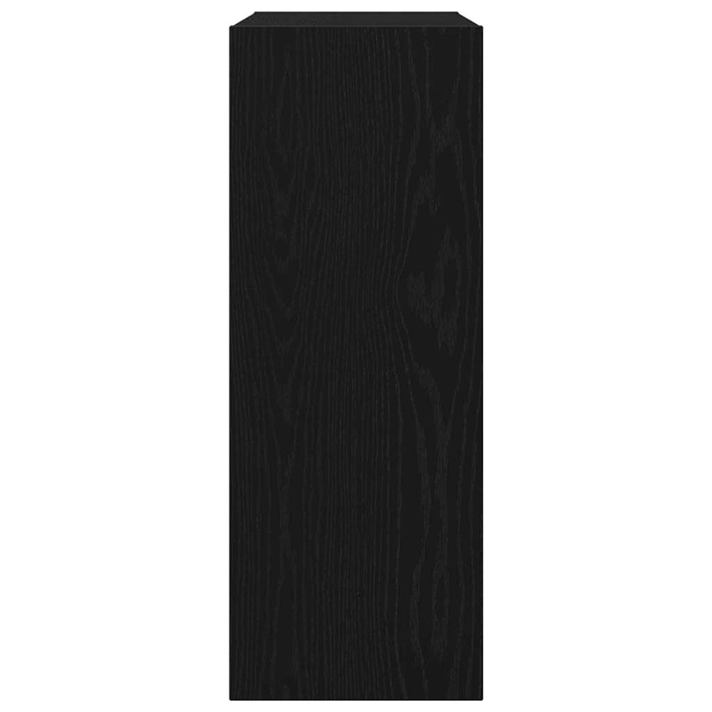 Tavolo consolle Rovere nero 78 x 30 x 80 cm Legno multistrato