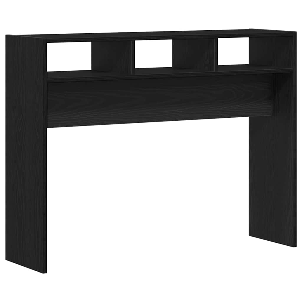 Tavolo consolle Rovere nero 105 x 30 x 80 cm Legno multistrato