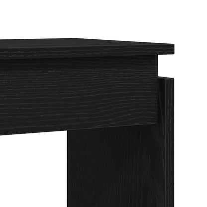 Tavolo consolle Rovere nero 80 x 30 x 102 cm Legno multistrato