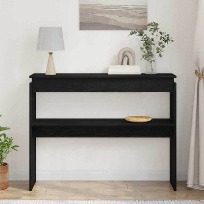 Tavolo consolle Rovere nero 80 x 30 x 102 cm Legno multistrato