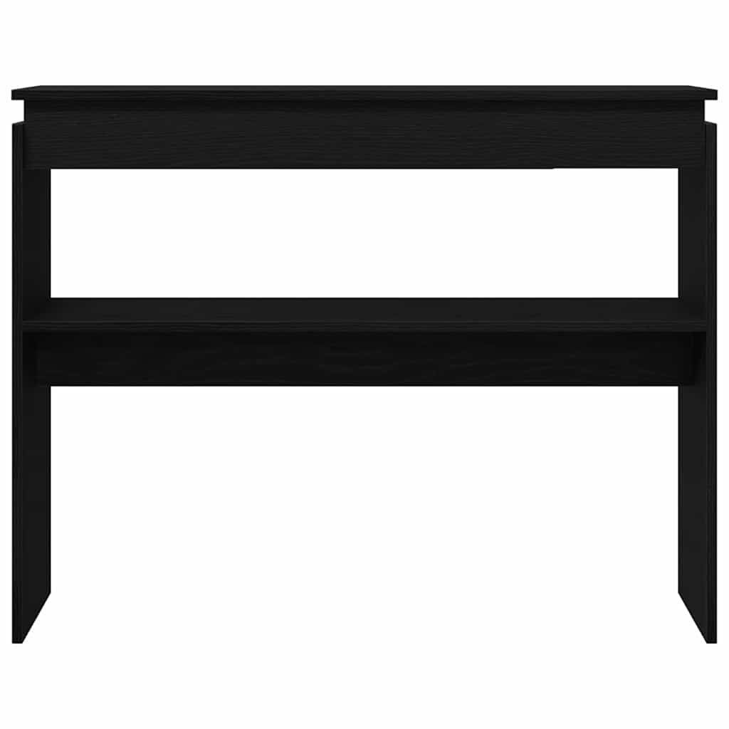 Tavolo consolle Rovere nero 80 x 30 x 102 cm Legno multistrato