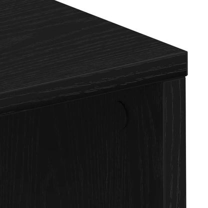Scrivania Rovere Nero 102,5 x 35 x 75 cm Legno multistrato