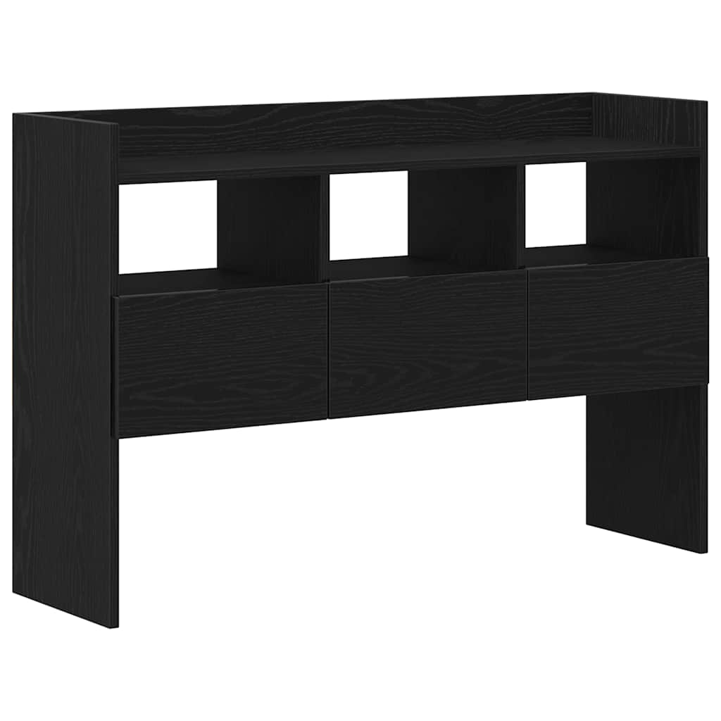 Credenza Rovere Nero 105 x 30 x 70 cm Legno multistrato