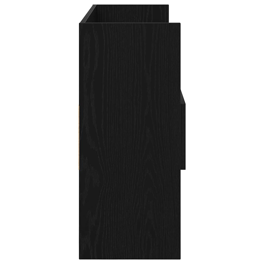 Credenza Rovere Nero 105 x 30 x 70 cm Legno multistrato
