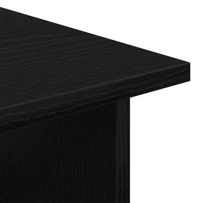 Mobile con Ruote Rovere Nero 60 x 45 x 55 cm Legno multistrato | homemem39