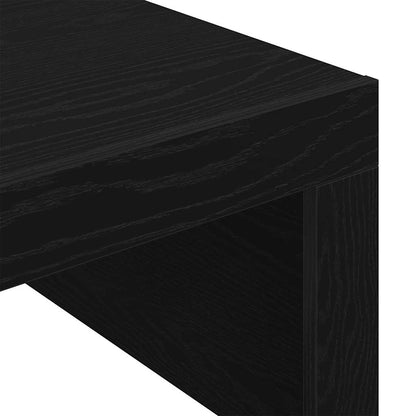 Tavolino da salotto Rovere nero 100 x 100 x 35 cm
