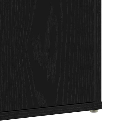 Scarpiera Rovere nero 60 x 35 x 70 cm Legno multistrato