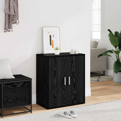 Scarpiera Rovere nero 60 x 35 x 70 cm Legno multistrato