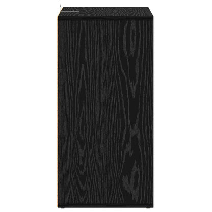 Scarpiera Rovere nero 60 x 35 x 70 cm Legno multistrato