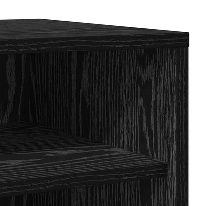 Mobile per scarpe Rovere Nero 32 x 35 x 70 cm Legno multistrato