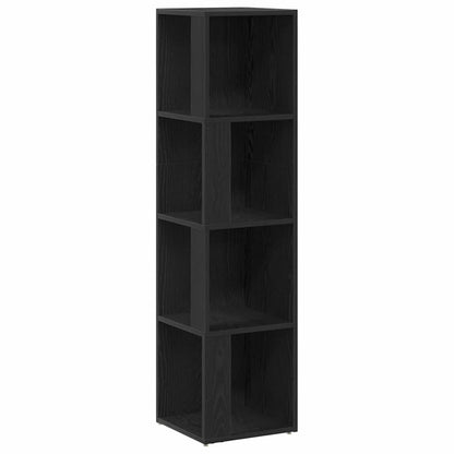 Mensole angolari Rovere Nero 33 x 33 x 132 cm Legno multistrato | homemem39
