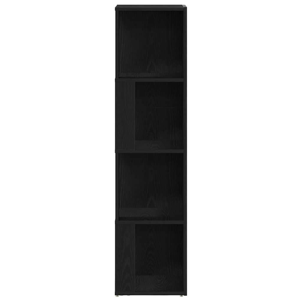 Mensole angolari Rovere Nero 33 x 33 x 132 cm Legno multistrato | homemem39