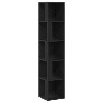 Mensole angolari Rovere Nero 33 x 33 x 164,5 cm | homemem39
