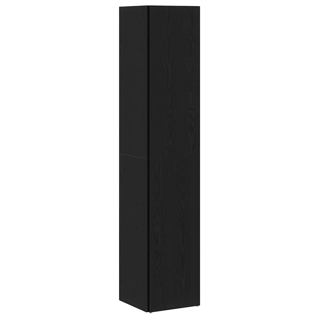 Mensole angolari Rovere Nero 33 x 33 x 164,5 cm | homemem39