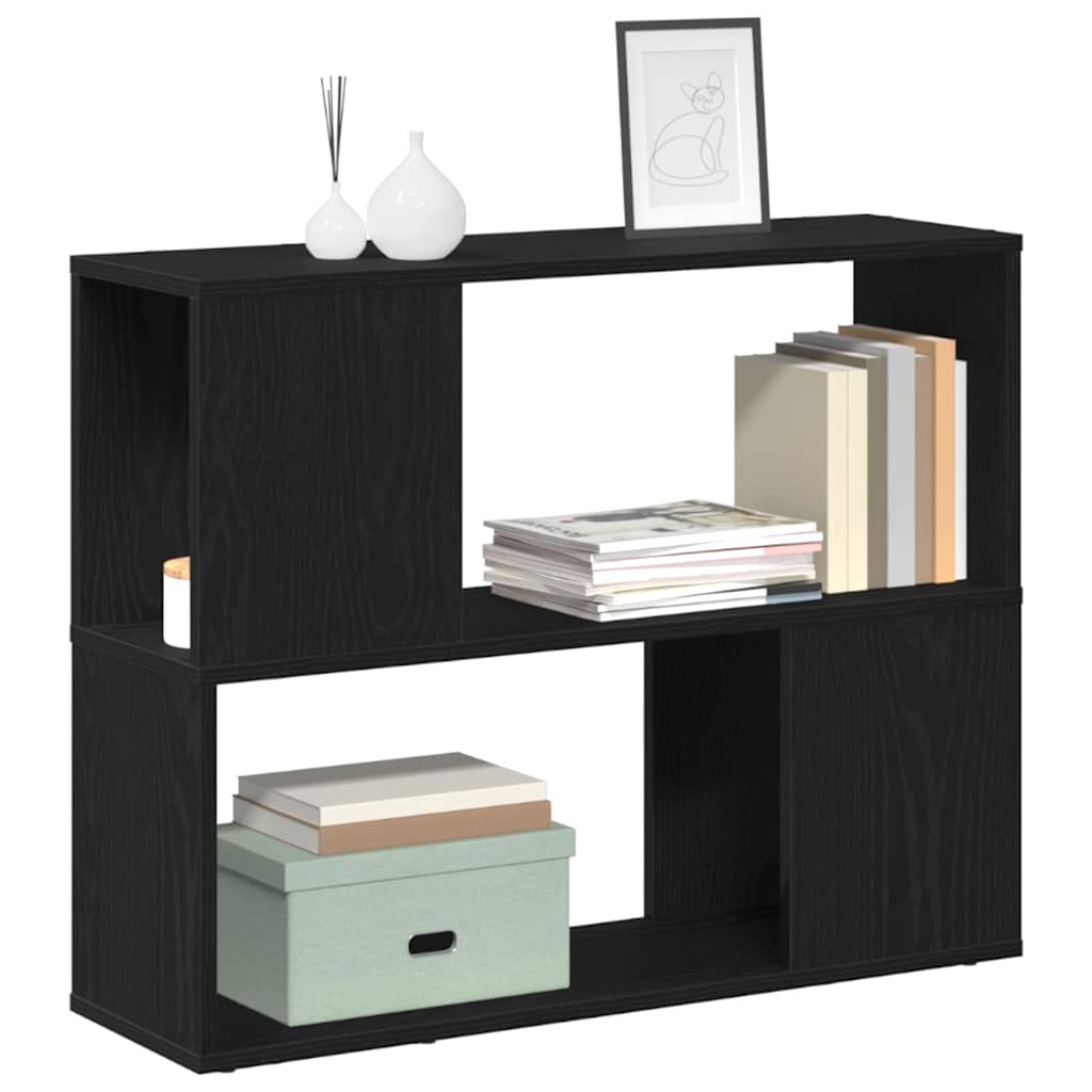 Set mobile TV Rovere Nero 80 x 24 x 63 cm Legno multistrato