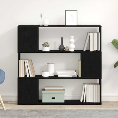 Set mobile TV Rovere Nero 100 x 24 x 94 cm Legno multistrato