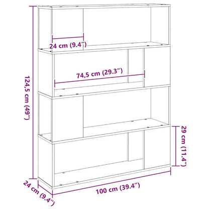 Set mobile TV Rovere Nero 100 x 24 x 124,5 cm Legno multistrato