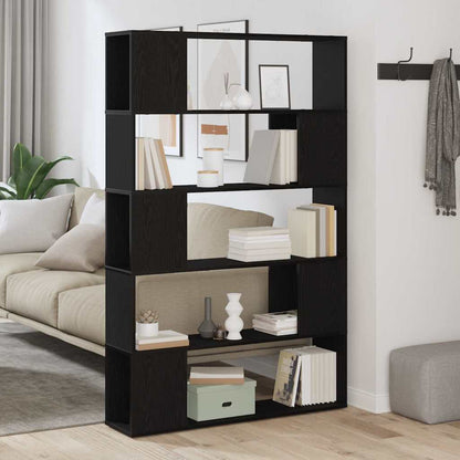 Set mobile TV Rovere Nero 100 x 24 x 155 cm Legno multistrato