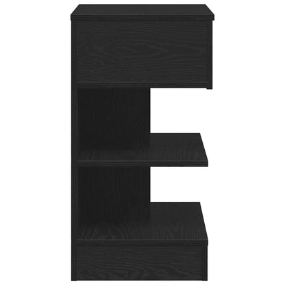Armadio da Notte Rovere Nero 40 x 35 x 65 cm Legno multistrato | homemem39