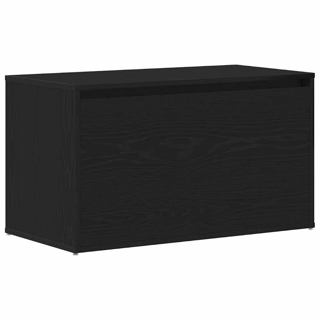 panchina con cassetto Nero 80 x 40 x 45 cm Legno multistrato