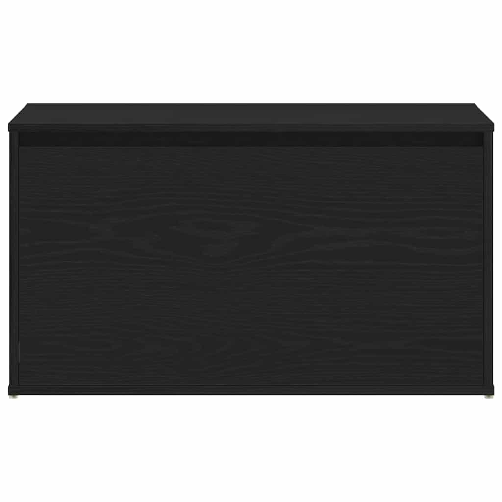 panchina con cassetto Nero 80 x 40 x 45 cm Legno multistrato