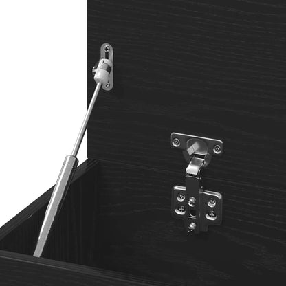 Panca per scarpe Rovere Nero 80 x 30 x 45 cm Legno multistrato