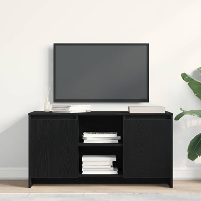 Mobile TV Rovere Nero 102 x 37,5 x 52,5 cm Legno multistrato
