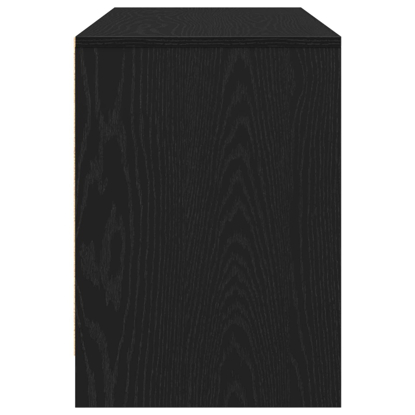 Mobile TV Rovere Nero 102 x 37,5 x 52,5 cm Legno multistrato
