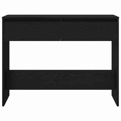 Tavolo consolle con cassetto Rovere Nero 100 x 35 x 76,5 cm