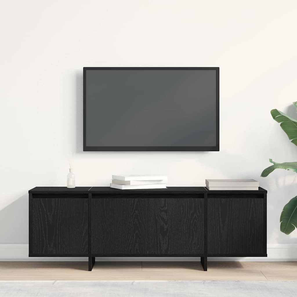 Mobile TV Nero 120 x 30 x 40.5 cm Legno multistrato