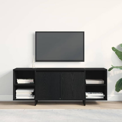 Mobile TV Rovere Nero 120 x 30 x 40,5 cm Legno multistrato