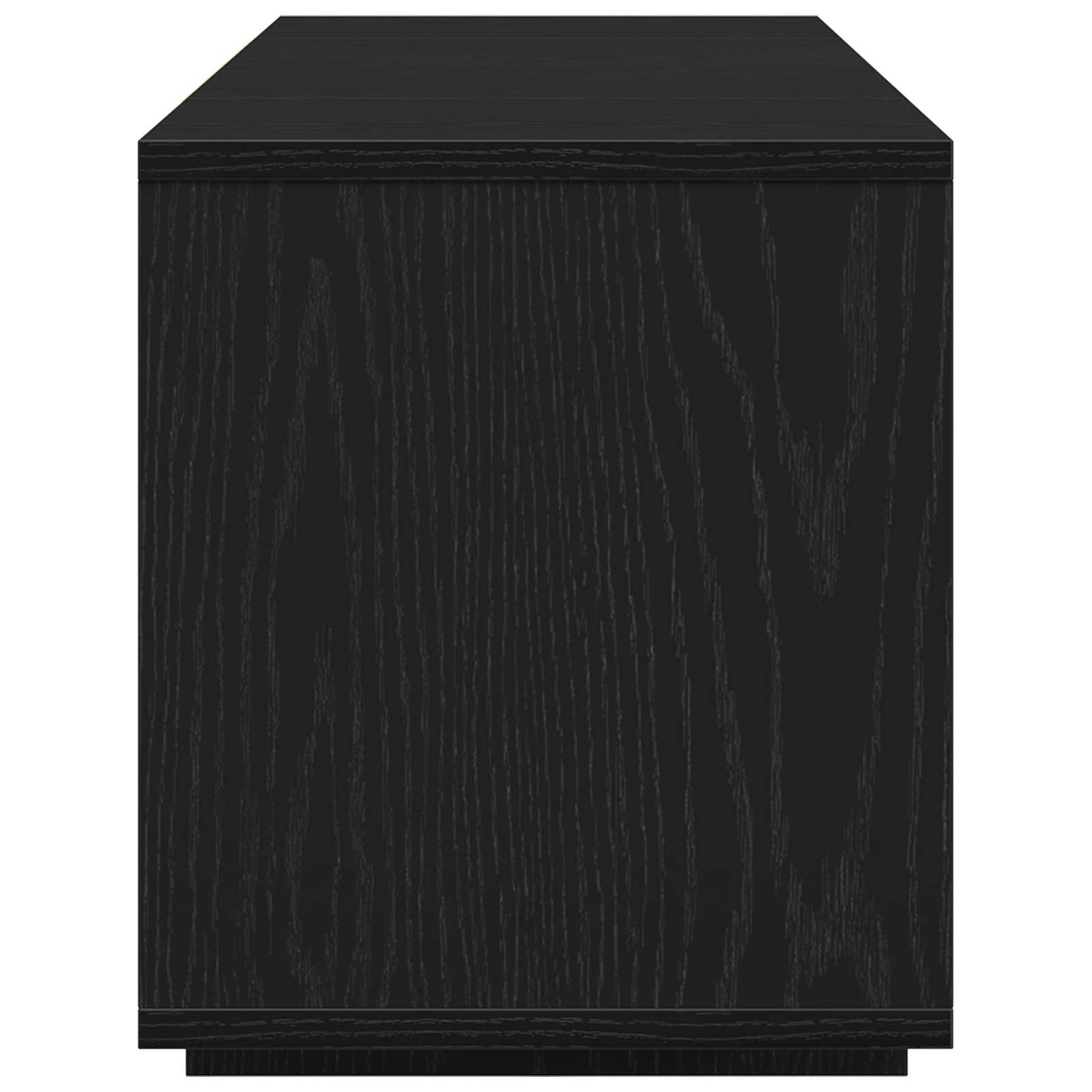 Mobile TV 130 x 35 x 50 cm Rovere Nero Legno ingegnerizzato