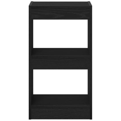 Armadio per Libri Rovere Nero 40 x 30 x 71,5 cm