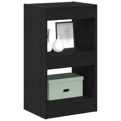 Armadio per Libri Rovere Nero 40 x 30 x 71,5 cm