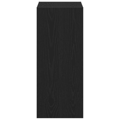 Armadio per Libri Rovere Nero 40 x 30 x 71,5 cm