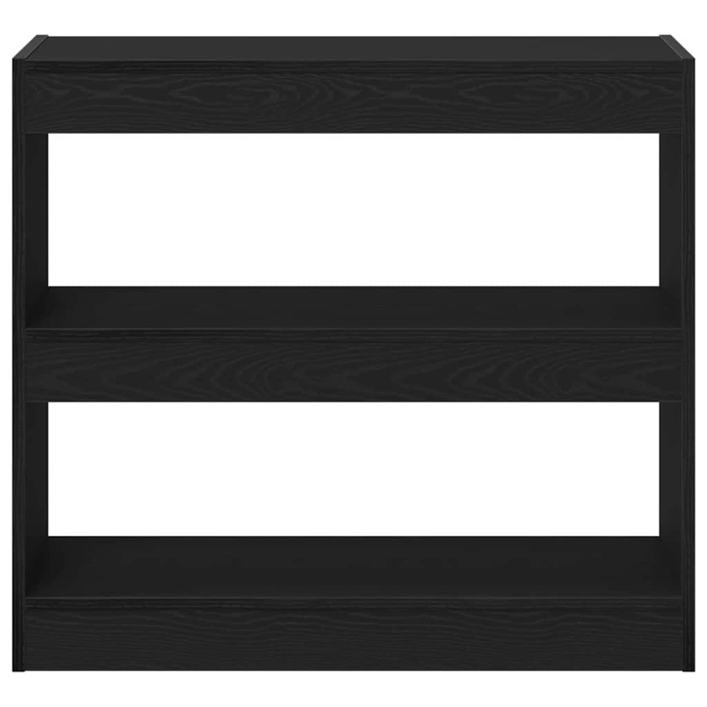 Armadio per Libri 2 pcs Rovere Nero 80 x 30 x 72 cm