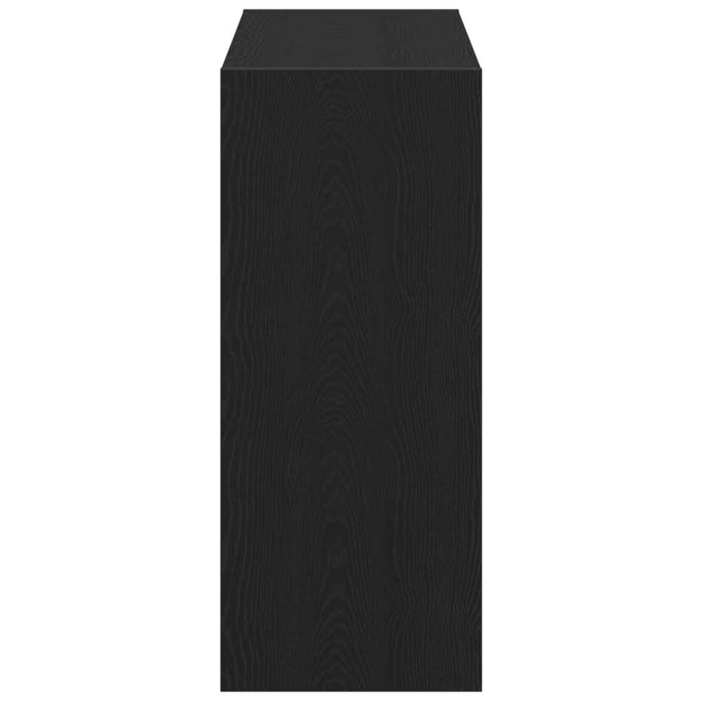 Armadio per Libri 2 pcs Rovere Nero 80 x 30 x 72 cm