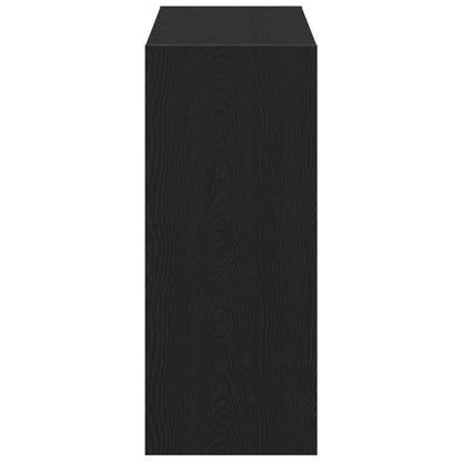 Armadio per Libri 2 pcs Rovere Nero 80 x 30 x 72 cm