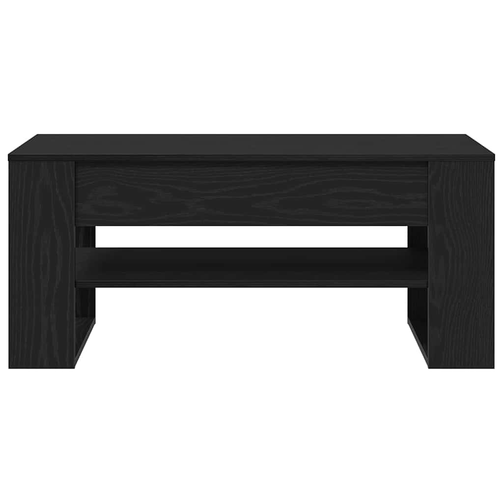 Tavolino da salotto Rovere nero 102 x 55 x 45 cm