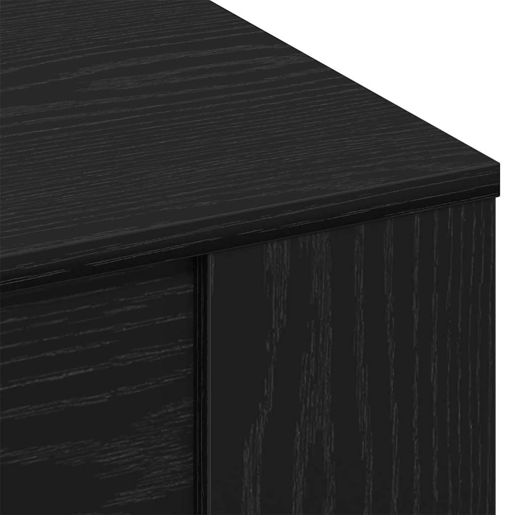 Tavolino da salotto Rovere nero 55.5 x 55 x 45 cm