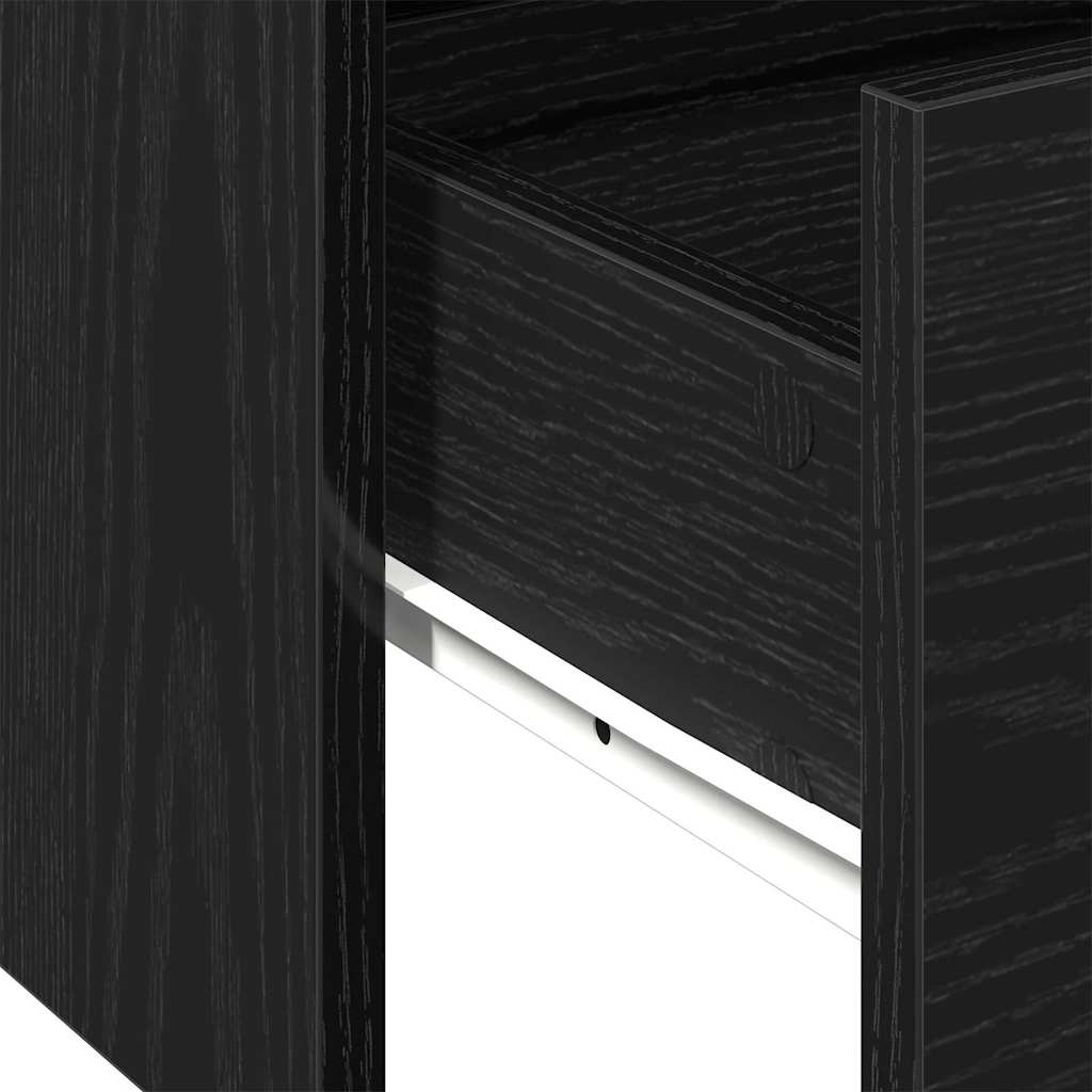 Tavolino da salotto with Drawer Rovere nero 102 x 55 x 43,5 cm