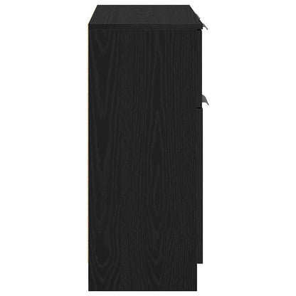 Credenza con cassetto Nero 60 x 30 x 70 cm Legno multistrato